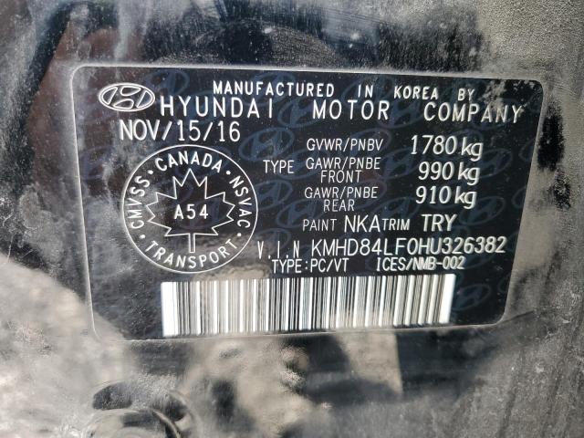 2017 HYUNDAI ELANTRA SE - KMHD84LF0HU326382