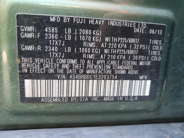 2014 SUBARU OUTBACK 2. - 4S4BRBDC1E3203754