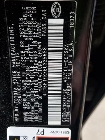 2014 TOYOTA CAMRY L - 4T1BF1FKXEU325658