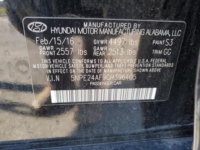2016 HYUNDAI SONATA SE - 5NPE24AF9GH396405