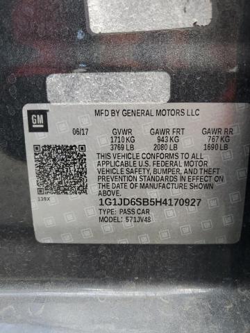 2017 CHEVROLET SONIC LT 1G1JD6SB5H4170927