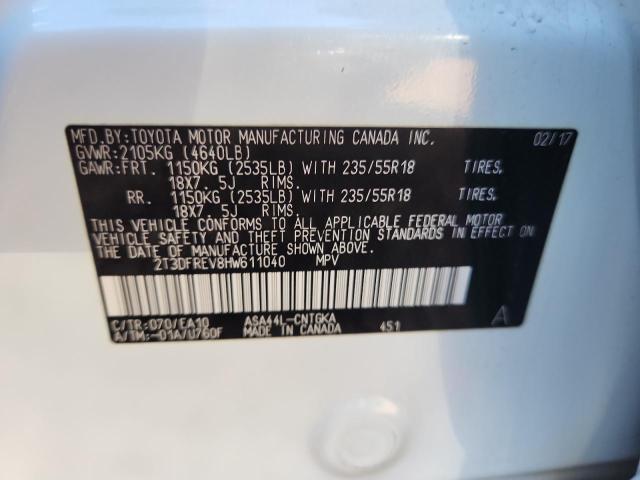 2017 TOYOTA RAV4 LIMIT - 2T3DFREV8HW611040