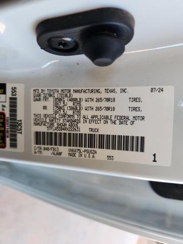 2024 TOYOTA TUNDRA CREWMAX SR #3309634066