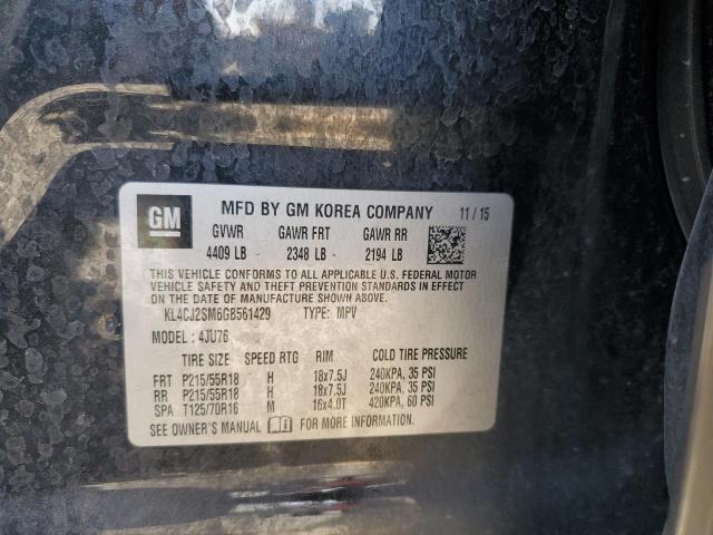 2016 BUICK ENCORE SPO KL4CJ2SM6GB561429