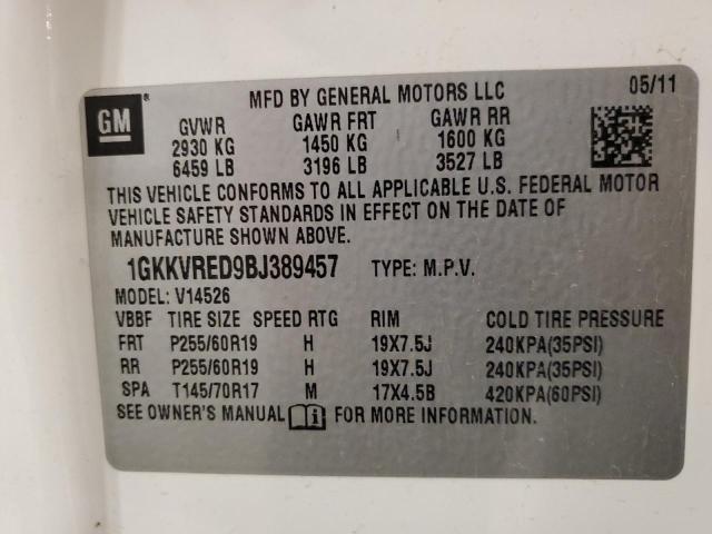 2011 GMC ACADIA SLT #3282517896