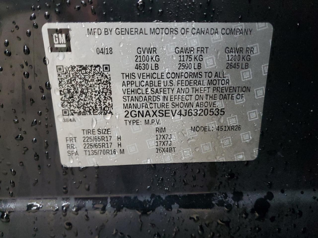 CHEVROLET EQUINOX LT