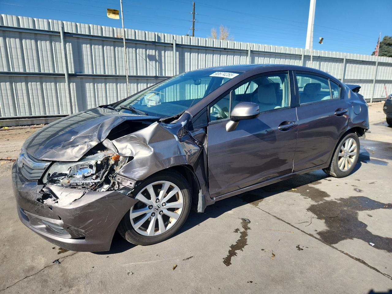 Lot #3284381078 2012 HONDA CIVIC EX