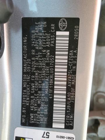 2020 TOYOTA CAMRY XLE #3288935890