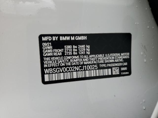 2022 BMW M8 - WBSGV0C02NCJ10025