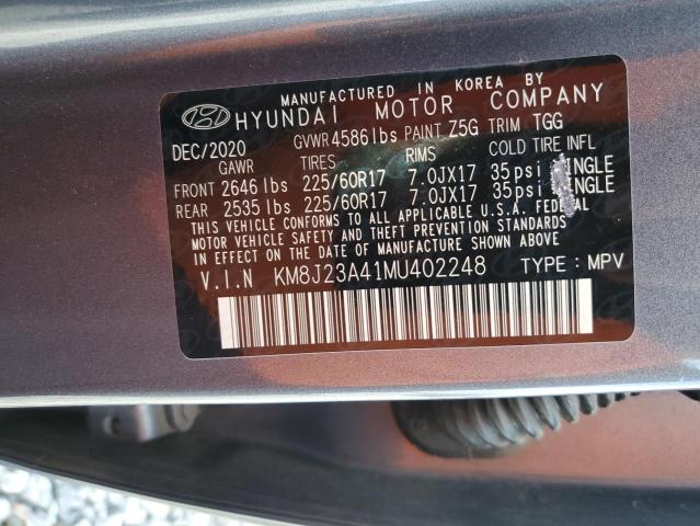 2021 HYUNDAI TUCSON SE - KM8J23A41MU402248