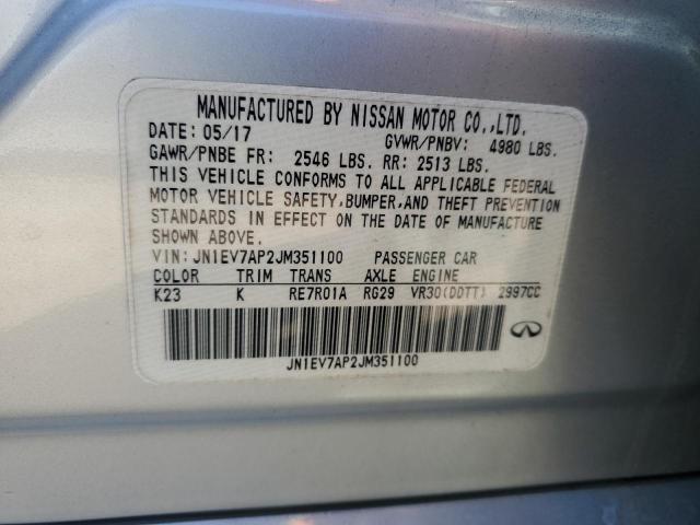 2018 INFINITI Q50 LUXE JN1EV7AP2JM351100