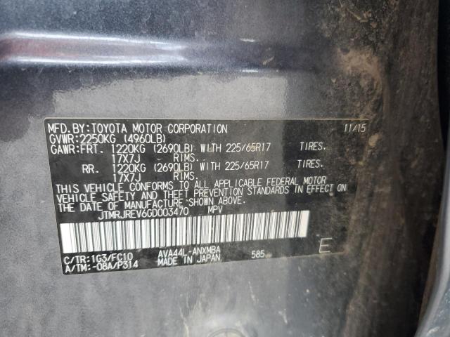 2016 TOYOTA RAV4 HV XL #3303783421