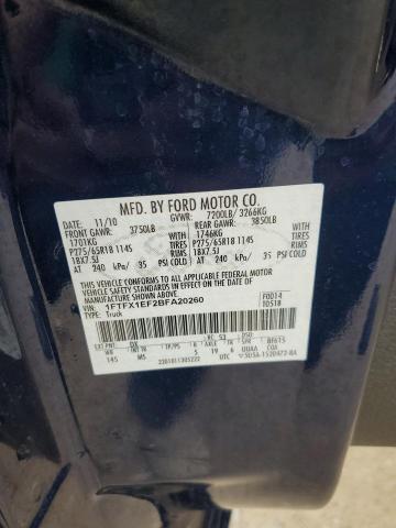 2011 FORD F150 SUPER CAB - 1FTFX1EF2BFA20260