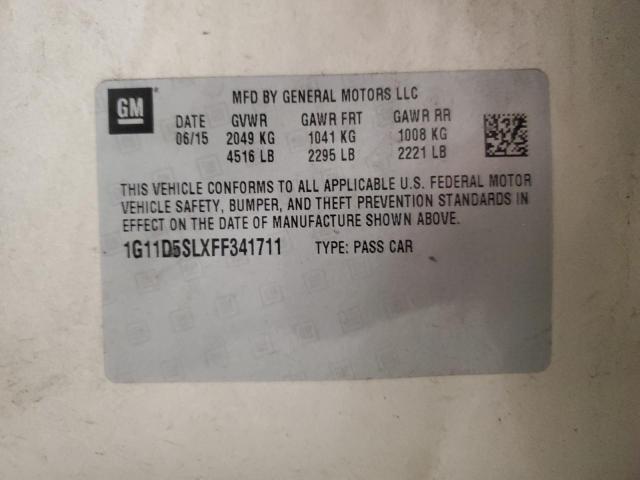 2015 CHEVROLET MALIBU 2LT 1G11D5SLXFF341711