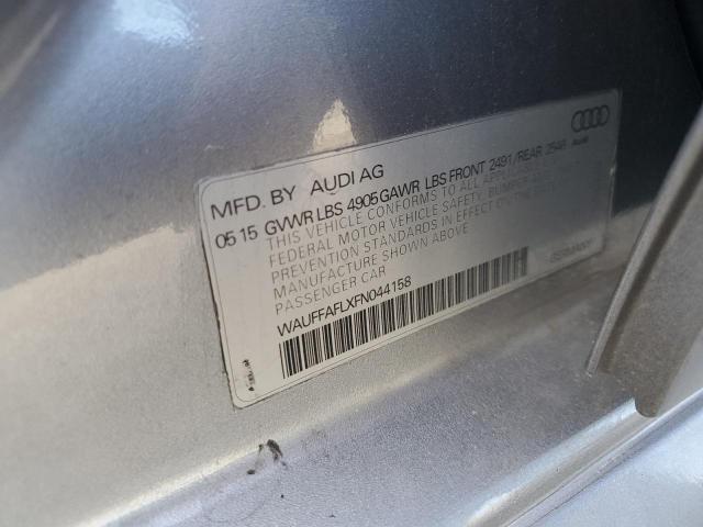 2015 AUDI A4 PREMIUM WAUFFAFLXFN044158