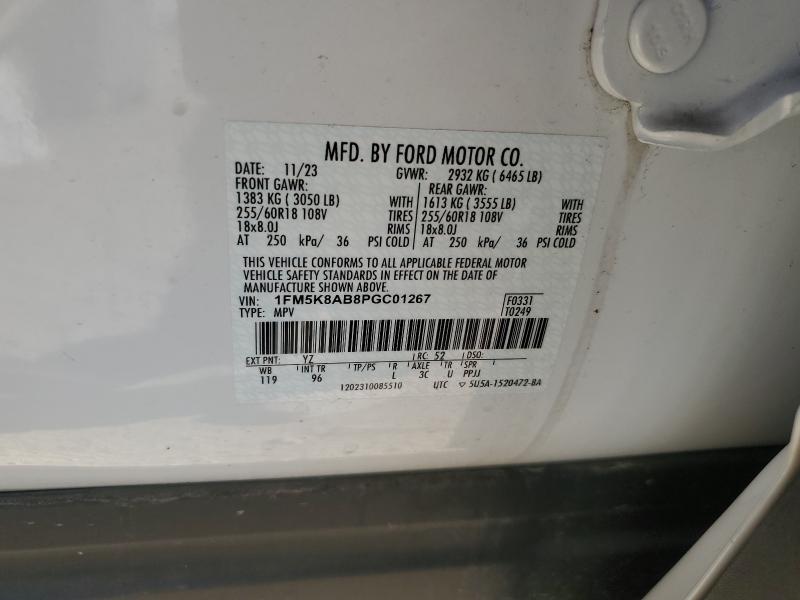 2023 FORD EXPLORER P #3291596027