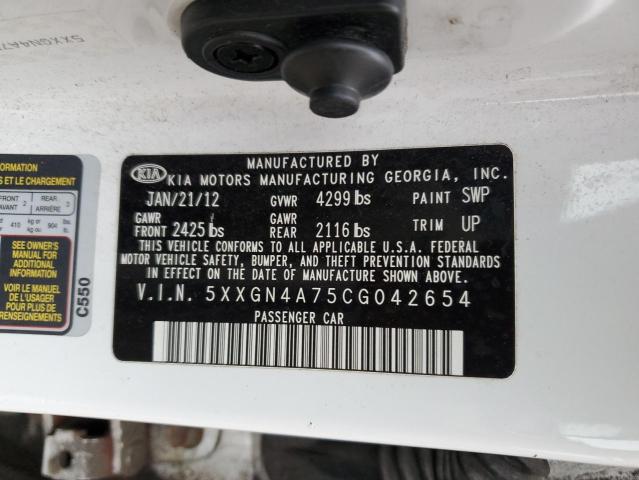 2012 KIA OPTIMA EX - 5XXGN4A75CG042654