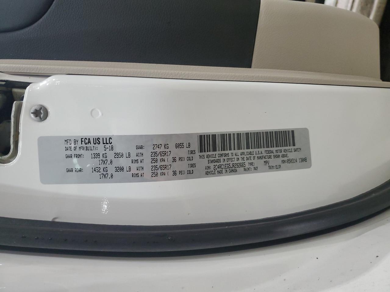 CHRYSLER PACIFICA TOURING L PLUS