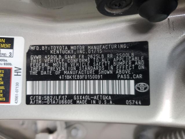 2015 TOYOTA AVALON XLE #3282528886
