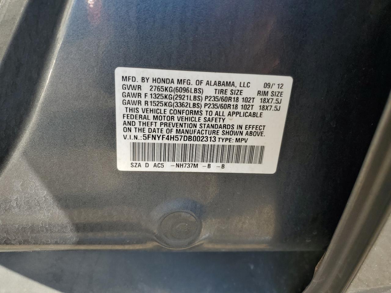HONDA PILOT EXL