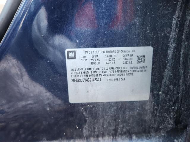 2012 BUICK REGAL PREM - 2G4GS5EV4C9142321