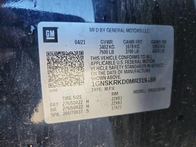 2021 CHEVROLET TAHOE K150 #3282607884