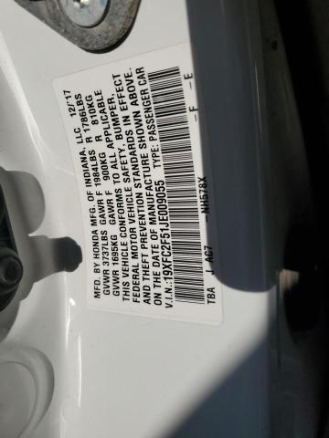 2018 HONDA CIVIC LX - 19XFC2F51JE009055