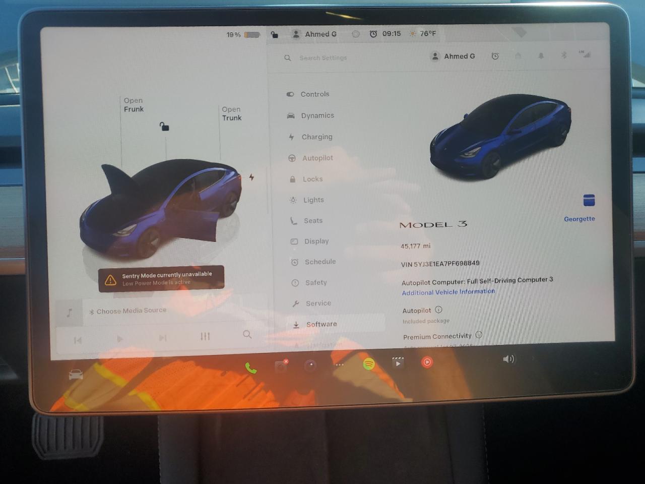 Lot #3302766377 2023 TESLA MODEL 3