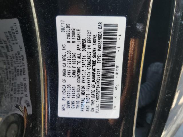 2017 HONDA ACCORD EXL - 1HGCR2F84HA279245