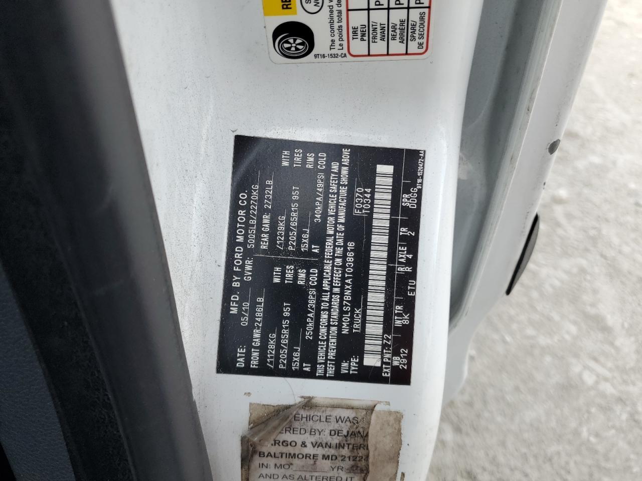 FORD TRANSIT CONNECT XLT