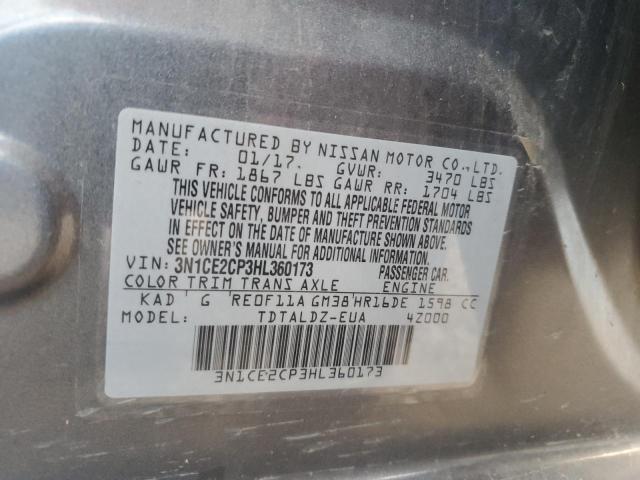 2017 NISSAN VERSA NOTE - 3N1CE2CP3HL360173