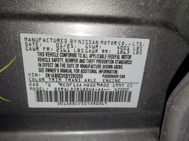 2025 NISSAN SENTRA SV 3N1AB8CV5SY280269