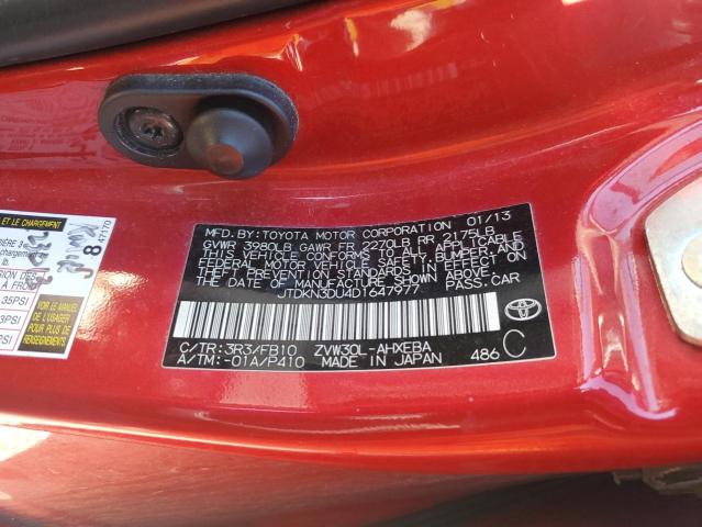 2013 TOYOTA PRIUS - JTDKN3DU4D1647977