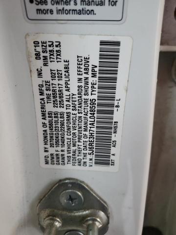 2010 HONDA CR-V EXL - 5J6RE3H71AL048595