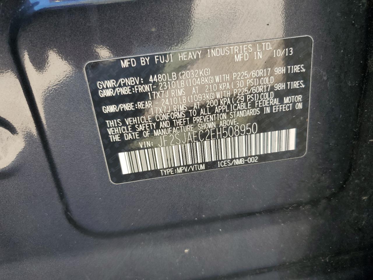 SUBARU FORESTER 2.5I PREMIUM