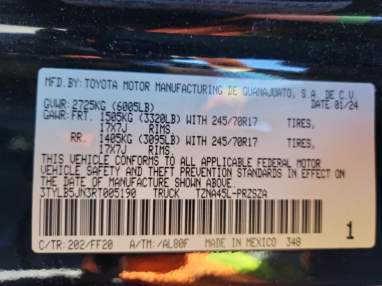 TOYOTA TACOMA DOUBLE CAB