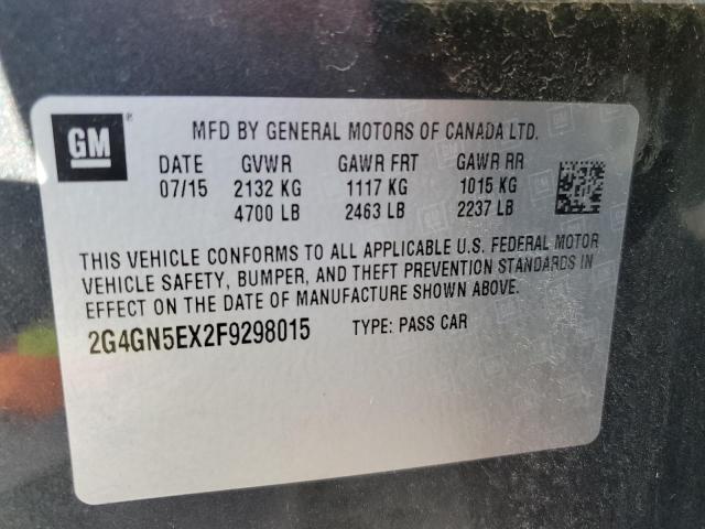 2015 BUICK REGAL PREM - 2G4GN5EX2F9298015