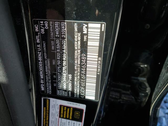 2015 MERCEDES-BENZ GL 450 4MA 4JGDF6EE6FA463489