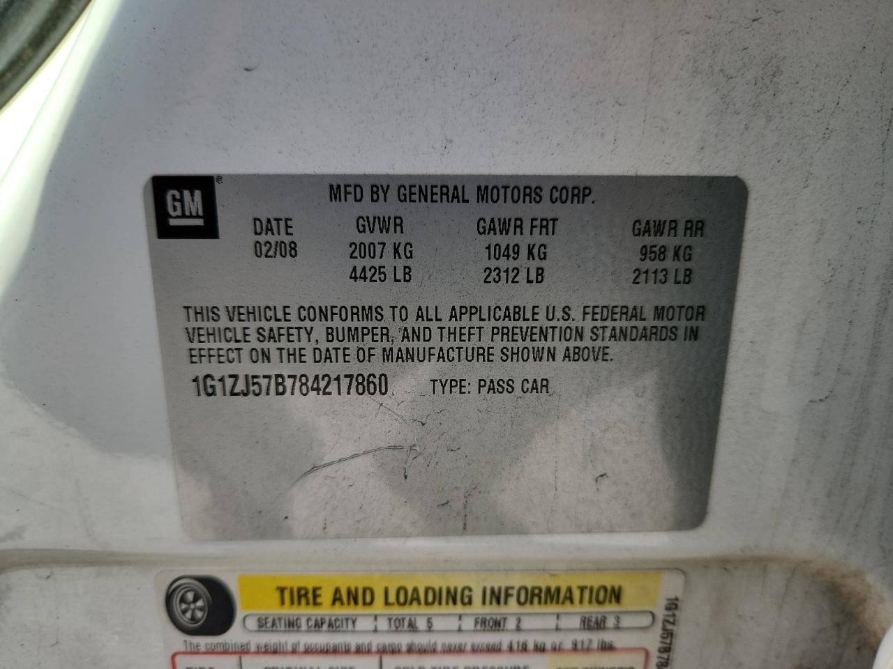 Lot #3294854764 2008 CHEVROLET MALIBU 2LT