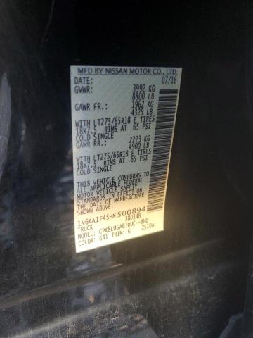 2017 NISSAN TITAN XD SL 1N6AA1F45HN500894