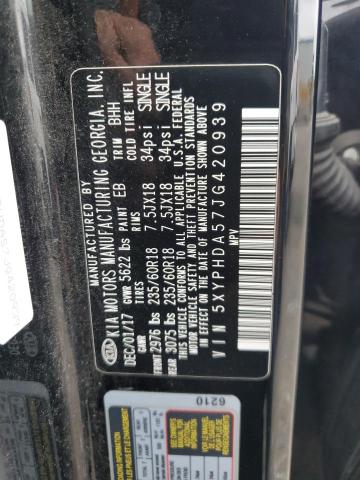 2018 KIA SORENTO EX 5XYPHDA57JG420939