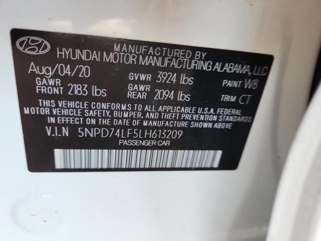 2020 HYUNDAI ELANTRA SE - 5NPD74LF5LH613209