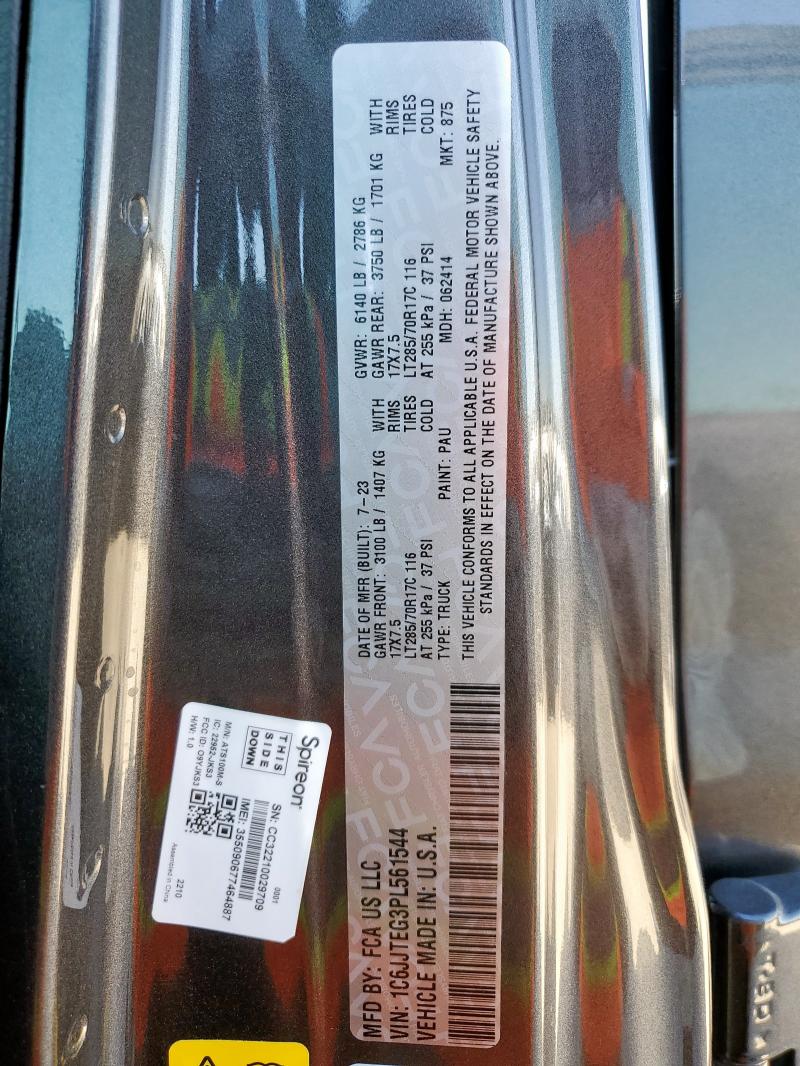 2023 JEEP GLADIATOR 1C6JJTEG3PL561544