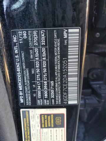 2013 MERCEDES-BENZ GL 450 4MA #3293612402