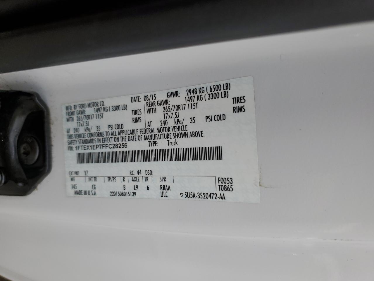 FORD F-150 SUPER CAB