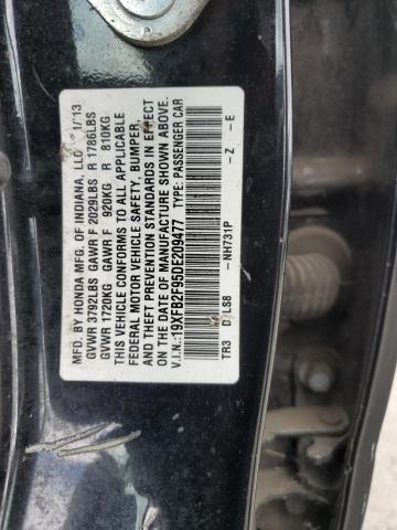 2013 HONDA CIVIC EXL - 19XFB2F95DE209477