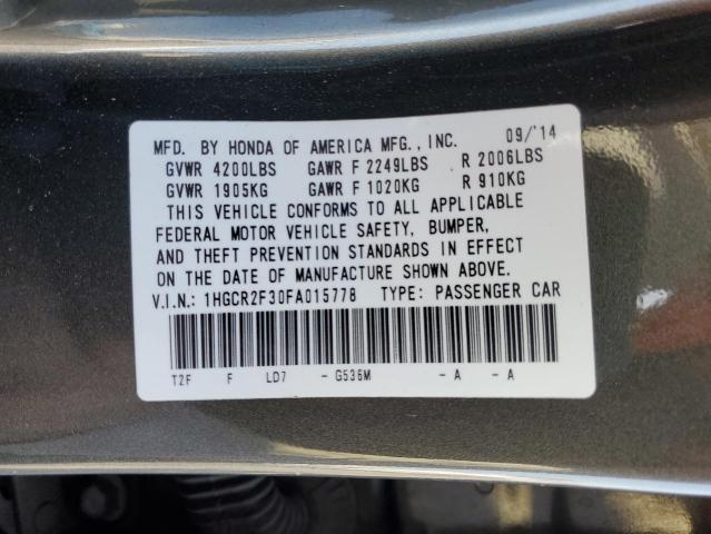 2015 HONDA ACCORD LX - 1HGCR2F30FA015778