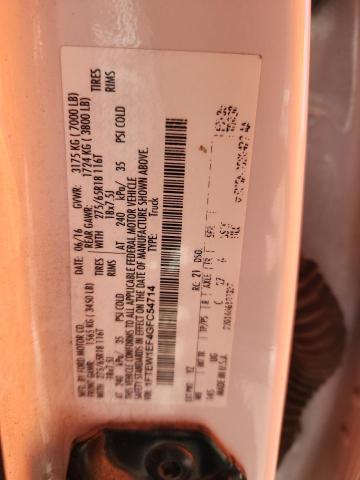 2016 FORD F150 SUPER - 1FTEW1EF4GFC54714