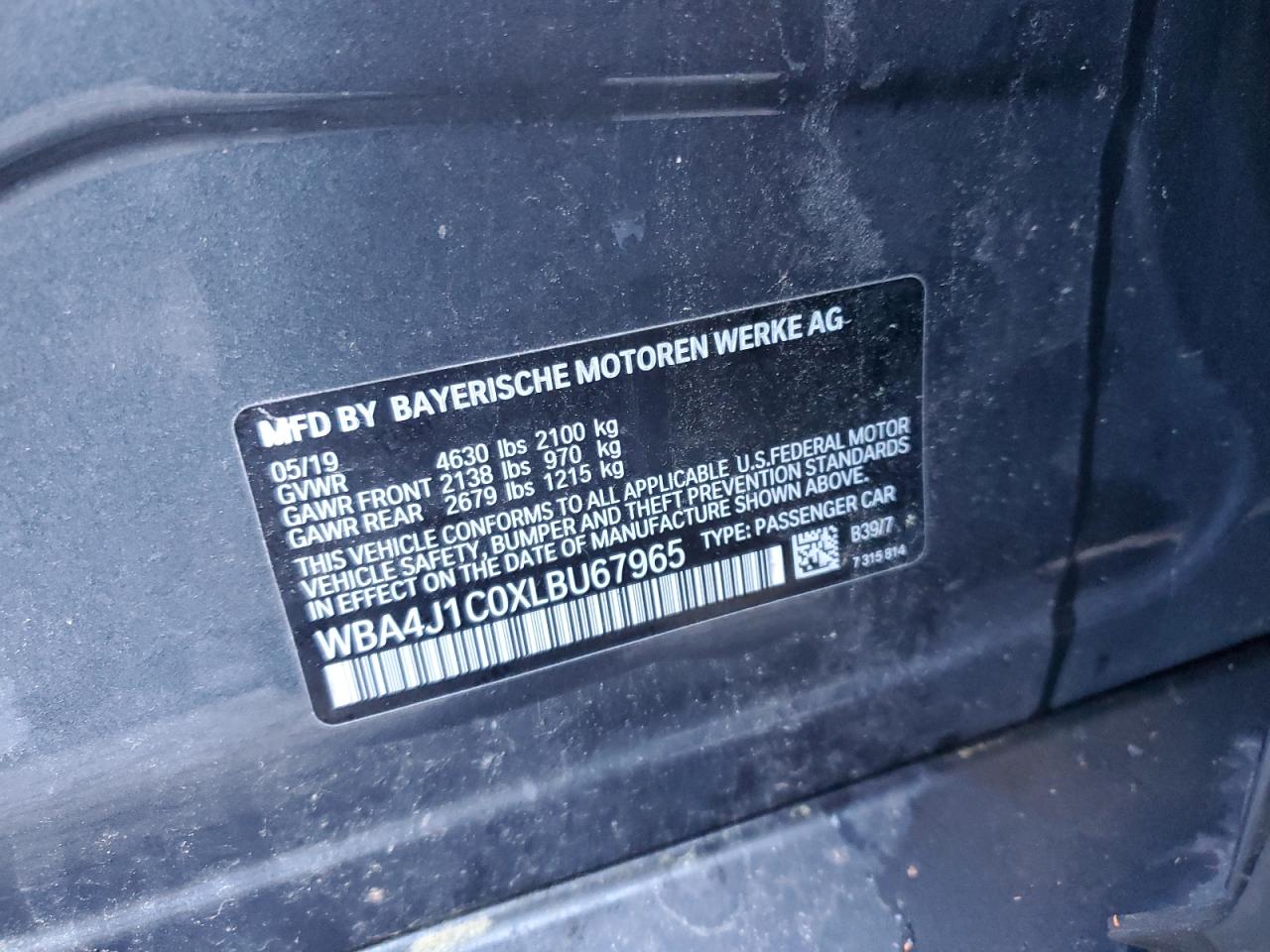 BMW 4 SERIES GRAN COUPE GRAN COUPE