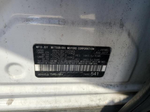 2018 MITSUBISHI OUTLANDER - JA4AZ3A3XJZ007193